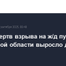 Число жертв взрыва на ж/д путях в Орловской области выросло до трех человек