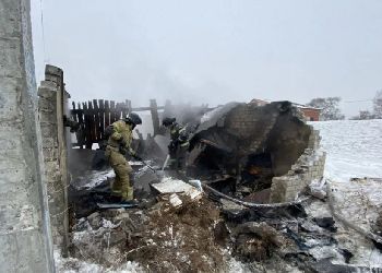 В Благовещенске тушили заброшенный гараж В Благовещенске тушили заброшенный гараж