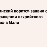 «Африканский корпус» заявил о предотвращении «сирийского сценария» в Мали