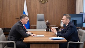 Дмитрий Патрушев и губернатор Саратовской области Роман Бусаргин обсудили развитие агропромышленного комплекса и вопросы экологии региона