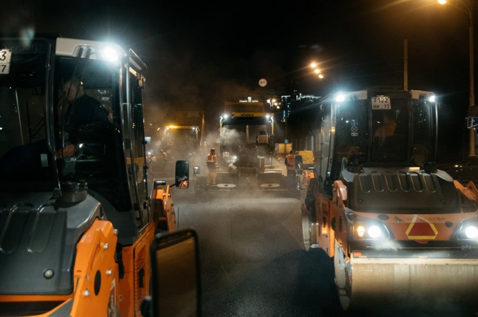 Дорожно-ремонтные работы провели на улице Мусы Джалиля в ЮАО