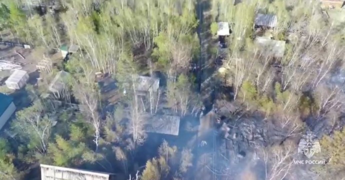 Пожар на площади 400 кв. м произошел в Якутске
