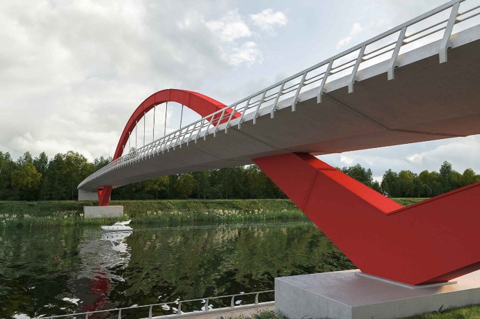 Завершен подготовительный этап строительства пешеходного моста в сторону Филевского Парка Завершен подготовительный этап строительства пешеходного моста в сторону Филевского Парка