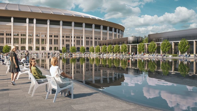 В «Лужниках» завершается строительство современных павильонов