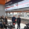 Собянин и Белозеров открыли новый городской вокзал Москва-Сити МЦД-1