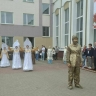 Участников «Поезда Памяти» встретили в Полоцке историческим шоу