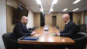 Дмитрий Чернышенко провёл рабочую встречу с губернатором Самарской области Вячеславом Федорищевым