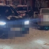 Экстремальный занос BMW на парковке торгового центра обернулся штрафплощадкой в Колпино