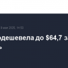 Brent подешевела до $64,7 за баррель