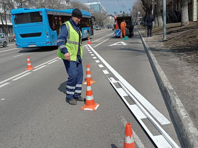 Жители Белгорода обеспокоились полустёртой разметкой на дорогах