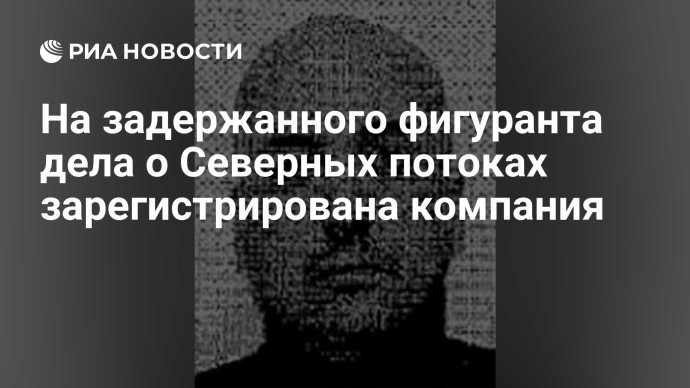 На задержанного фигуранта дела о Северных потоках зарегистрирована компания