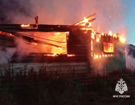 В Башкирии двое подростков спаслись из горящего дома, но женщина погибла