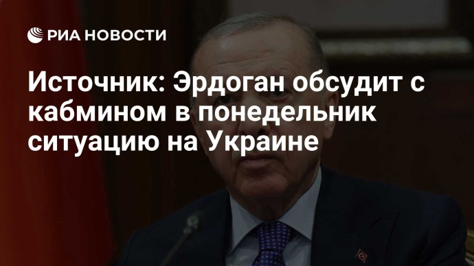 Источник: Эрдоган обсудит с кабмином в понедельник ситуацию на Украине