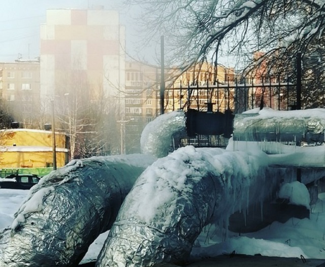 Температура горячей воды увеличена во время сильных морозов