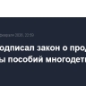 Путин подписал закон о продлении выплаты пособий многодетным семьям