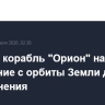 Лунный корабль "Орион" начал схождение с орбиты Земли для приводнения