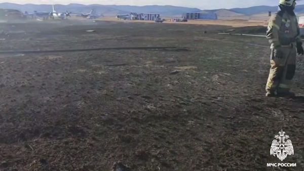 В Улан-Удэ потушили пожар на территории аэропорта