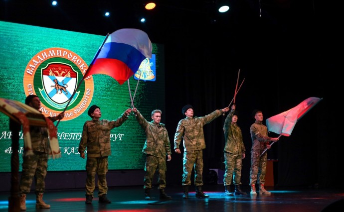 В Корсакове прошел Большой отчетный круг Владимировского станичного казачьего общества