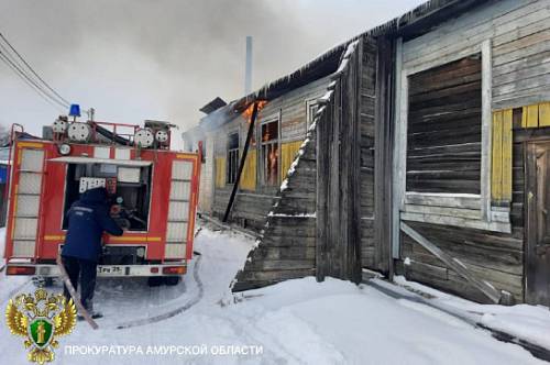 Прокуратура начала проверку по факту пожара в селе Гудачи
