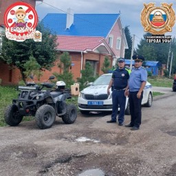 В Уфе поймали 14-летнего подростка за рулем квадроцикла