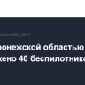 Над Воронежской областью уничтожено 40 беспилотников