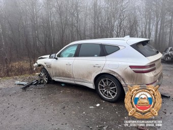 В районе Башкирии после ДТП сгорел автомобиль «Шевроле»