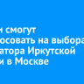 Жители смогут проголосовать на выборах губернатора Иркутской области в Москве