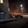 В Приморье крупный пожар вспыхнул рядом со школой