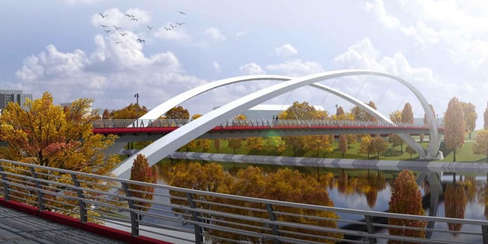 Районы Хорошево-Мневники и Крылатское соединит пешеходный мост Районы Хорошево-Мневники и Крылатское соединит пешеходный мост
