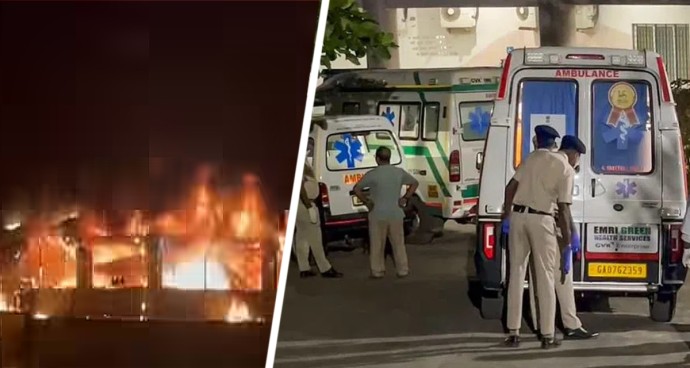 Туристы собрались у морга: в Гоа сгорел ночной клуб с туристами, 25 человек погибли Туристы собрались у морга: в Гоа сгорел ночной клуб с туристами, 25 человек погибли