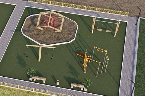 Современная детская площадка появилась в Новотроицком