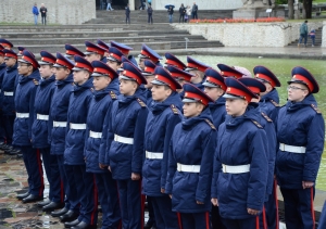 Воспитанники Волгоградского кадетского корпуса произнесли слова Торжественной клятвы на Мамаевом кургане
