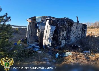 Стало известно о состоянии пострадавших в ДТП с автобусом в Амурской области
