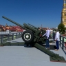 Полуденный выстрел из пушки Петропавловской крепости посвятили 45-летию со дня открытия Олимпиады-80