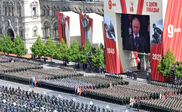 Участие в параде Победы