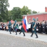 Полуденный выстрел из пушки Петропавловской крепости произведен в честь первокурсников Президентской академии в Санкт-Петербурге
