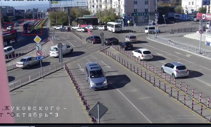 В центре Улан-Удэ произошло ДТП с трамваем и легковушкой