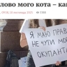 Настоящие украинские коты не мяукают: Во Львове возмущены пророссийской рекламе