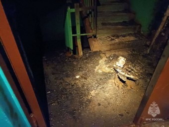 При пожаре в жилом доме в Уфе спасли 14 человек