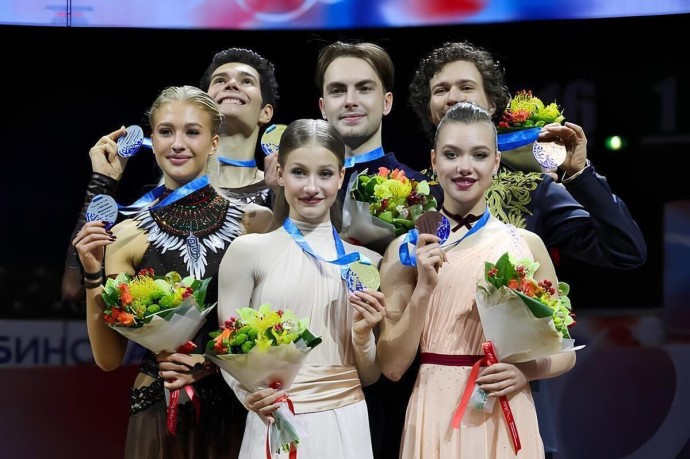 Фигуристы Василиса Кагановская и Максим Некрасов взяли золото на Гран-при России Фигуристы Василиса Кагановская и Максим Некрасов взяли золото на Гран-при России