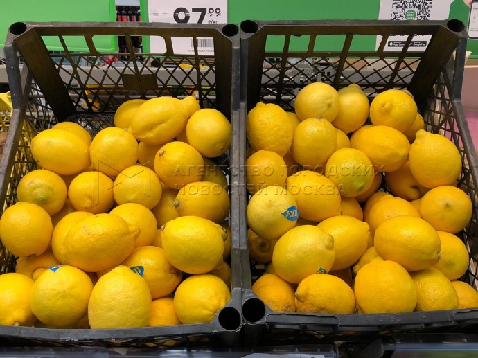 Лимоны в Москве подорожали на 17% за месяц