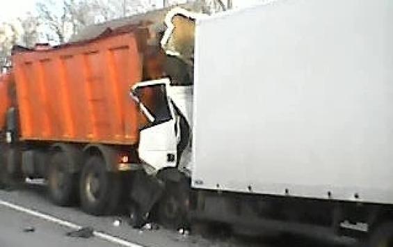 В Курской области в аварии с грузовыми авто погиб водитель