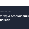 Аэропорт Уфы возобновил прием и выпуск рейсов