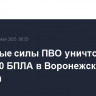 Дежурные силы ПВО уничтожили более 20 БПЛА в Воронежской области
