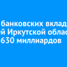Объем банковских вкладов жителей Иркутской области достиг 630 миллиардов рублей