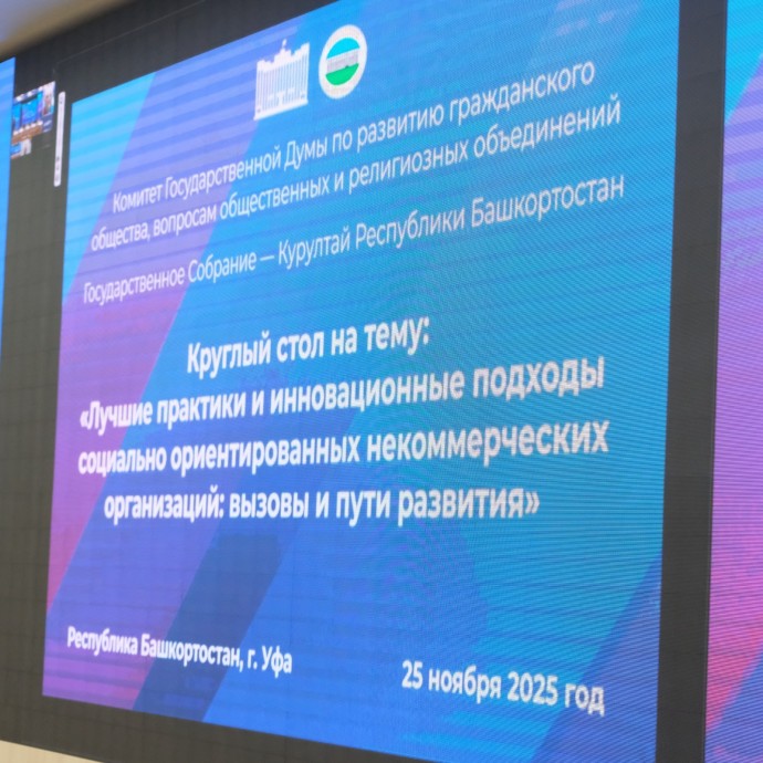 Опыт Башкирии в сфере социально-ориентированных НКО представят в Госдуме Опыт Башкирии в сфере социально-ориентированных НКО представят в Госдуме