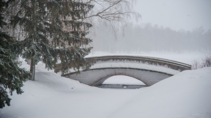 Высота снежного покрова в Петербурге составила 26 сантиметров, это – самый высокий показатель с начала зимы