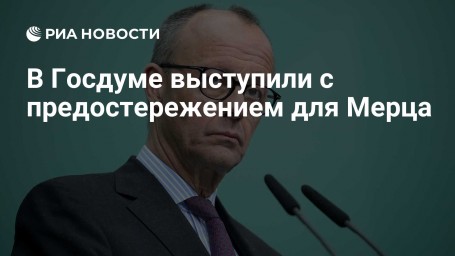 В Госдуме выступили с предостережением для Мерца