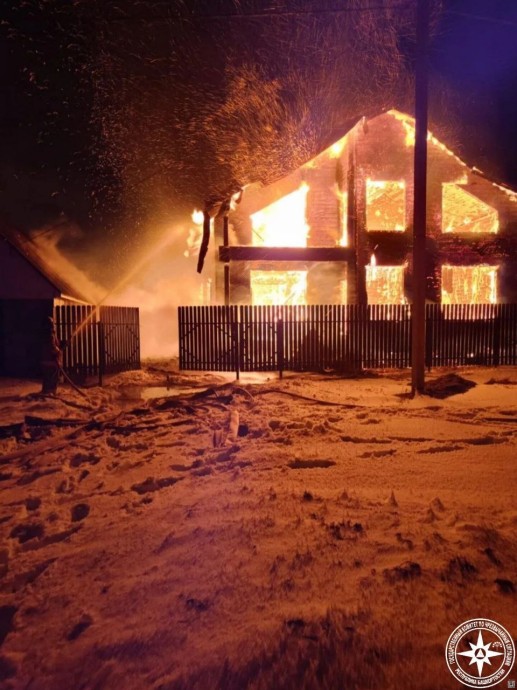 В Башкирии сгорел дом В Башкирии сгорел дом