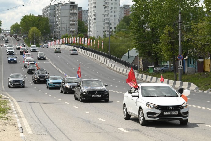 В Туле состоялся автопробег в честь 80-летия Великой Победы
